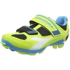 CHaussures VTT X Phantom II Diadora Lime Bleu Blanc