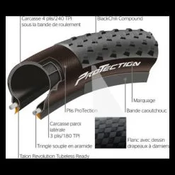 Pneu Terra Trail Gravel 700x40C Continental -BMX Soldes 700x40c 40 622 terra trail pro tection tlr ts 2 big