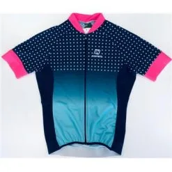 Maillot De Vélo été Manches Courtes Navy Femme Inverse