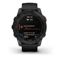 Montre GPS GARMIN FENIX 7S SOLAR Gray Bracelet Noir -BMX Soldes SOLAR4 big