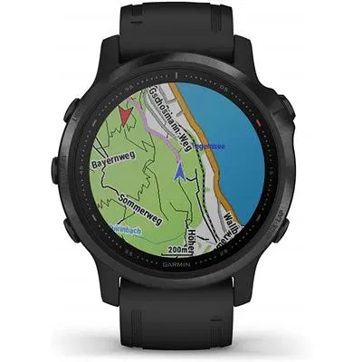 Montre Garmin Fenix 6 Pro Gray Noire Bracelet Noir 6 Montre Garmin Fenix 6 Pro Gray Noire Bracelet Noir – Image 4