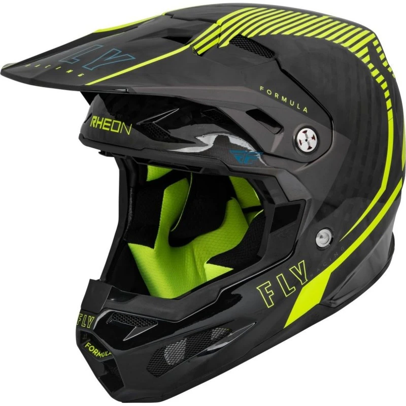 CASQUE FLY FORMULA CARBONE TRACER JAUNE FLUO/NOIR 2023 6 CASQUE FLY FORMULA CARBONE TRACER JAUNE FLUO/NOIR 2023 – Image 4