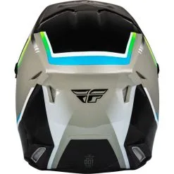 CASQUE FLY KINETIC VISION GRIS/NOIR KID 2023 -BMX Soldes casque fly kinetic vision grisnoir kid 2023 1