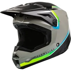 CASQUE FLY KINETIC VISION GRIS/NOIR KID 2023 -BMX Soldes casque fly kinetic vision grisnoir kid 2023 3