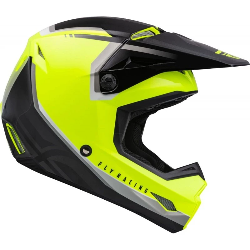 CASQUE FLY KINETIC VISION JAUNE FLUO/NOIR 2023 3 CASQUE FLY KINETIC VISION JAUNE FLUO/NOIR 2023