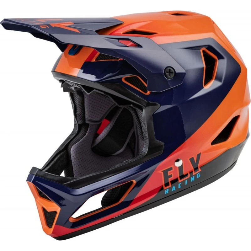 CASQUE FLY RAYCE ROUGE/ORANGE/NOIR 3 CASQUE FLY RAYCE ROUGE/ORANGE/NOIR
