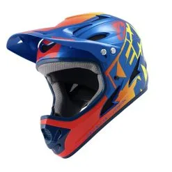 CASQUE KENNY DOWN HILL 2022 GRAPHIC CANDY BLUE -BMX Soldes casque kenny down hill 2022 graphic candy blue 3