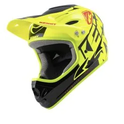 CASQUE KENNY DOWN HILL 2022 GRAPHIC NEON YELLOW -BMX Soldes casque kenny down hill 2022 graphic neon yellow 3