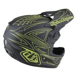 CASQUE TLD D3 FIBERLITE SPIDERSTRIPE GRAY/YELLOW 2022 -BMX Soldes casque tld d3 fiberlite spiderstripe grayyellow 2022 2