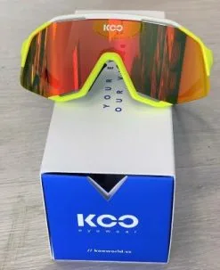 Lunettes De Vélo De Route édition Limitée Demos Yellow Fluo White Koo