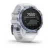 Montre GPS Garmin Fenix 6 Pro Solar Titane Bleue Cobalt Bracelet Blanc. -BMX Soldes fenix pro solar titane 1 big