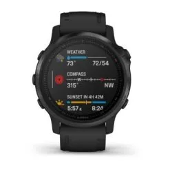 Montre Connectée GPS Garmin FENIX 6S PRO Black Noire, Bracelet Noir -BMX Soldes garmin 6 pro noire 1 big