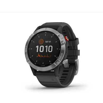 Montre Garmin Fenix 6 Silver Noire Bracelet Noir 3 Montre Garmin Fenix 6 Silver Noire Bracelet Noir