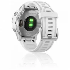 Montre GPS De Sport Garmin Fenix 6S Silver, Bracelet Blanc -BMX Soldes iuiuiuiui z