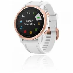 Montre Sport Garmin FENIX 6S PRO Rose Gold Blanche, Bracelet Blanc -BMX Soldes iuy z