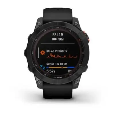 Montre GPS GARMIN FENIX 7 SOLAR Gray Bracelet Noir 5 Montre GPS GARMIN FENIX 7 SOLAR Gray Bracelet Noir – Image 3