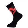 RAFA'L Chaussettes Hautes Rafal Big Logo Noir Rouge -BMX Soldes paire de chaussettes rafalsocks black red big