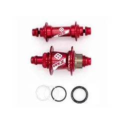 PAIRE DE MOYEUX PRIDE CONTROL EXP 28H RED -BMX Soldes paire de moyeux pride control exp 28h red 3