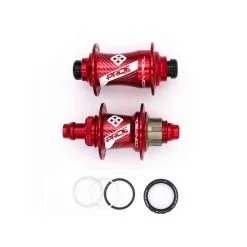 PAIRE DE MOYEUX PRIDE CONTROL PRO 36H RED -BMX Soldes paire de moyeux pride control pro 36h red 3
