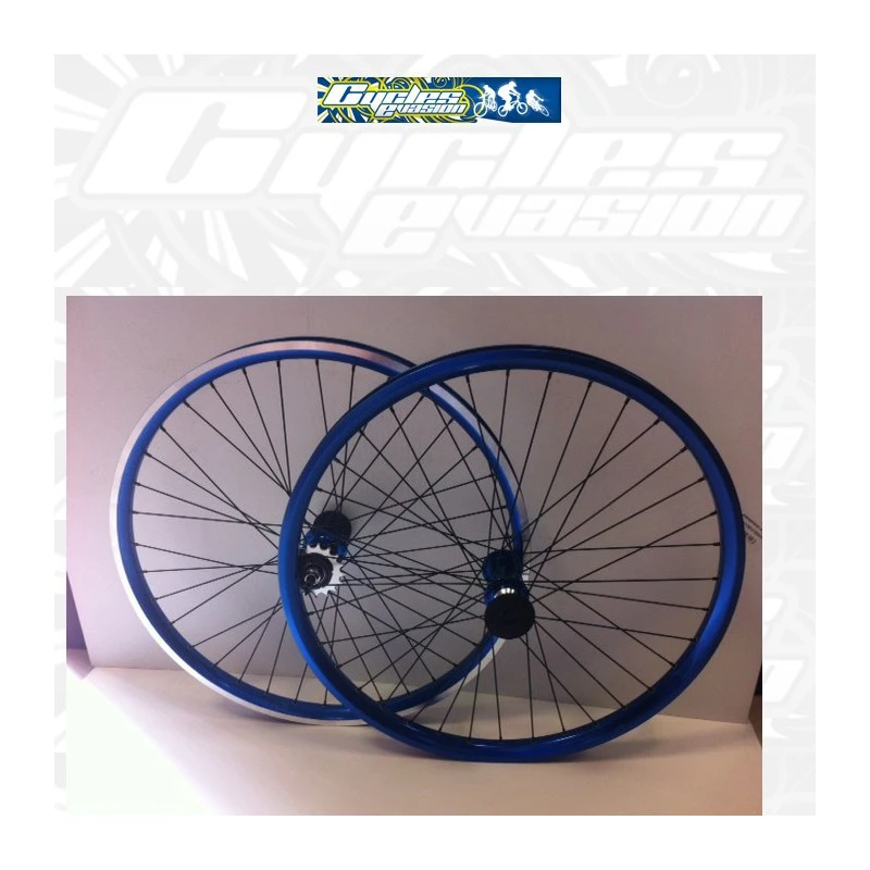 PAIRE DE ROUE CRUISER ABP IMPORT Bleu 3 PAIRE DE ROUE CRUISER ABP IMPORT Bleu