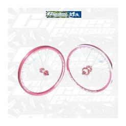 PAIRE DE ROUE RIVAL PRO PRIDE RACING -BMX Soldes paire de roue rival pro pride racing 1 2