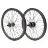 PAIRE DE ROUES FORWARD JOYRIDE V2 CARBONE - PRO 36H - DISC - 10MM -BMX Soldes paire de roues forward joyride v2 carbone pro 36h disc 10mm