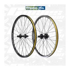 Paire De Roues GLOBAL RACING VECTOR X 20x1-3/8" Rouge