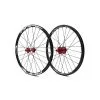 PAIRE DE ROUES PRIDE CONTROL EXP 28H - RED -BMX Soldes paire de roues pride control exp 28h red
