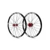 PAIRE DE ROUES PRIDE CONTROL EXP DISC 28H - RED -BMX Soldes paire de roues pride control exp disc 28h red