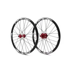 PAIRE DE ROUES PRIDE CONTROL EXP DISC 28H - RED