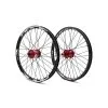 PAIRE DE ROUES PRIDE CONTROL PRO 36H - RED -BMX Soldes paire de roues pride control pro 36h red