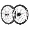 PAIRE DE ROUES PRIDE GRAVITY EXP AERO UD MATT DISC - MOYEUX BLACK -BMX Soldes paire de roues pride gravity exp aero ud matt disc moyeux black