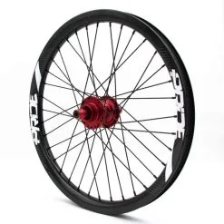 PAIRE DE ROUES PRIDE GRAVITY PRO AERO UD GLOSS DISC - MOYEUX ROUGE -BMX Soldes paire de roues pride gravity pro aero ud gloss disc moyeux rouge 2