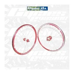 PAIRE DE ROUES RIVAL PRIDE Racing EXPERT -BMX Soldes paire de roues rival pride racing expert 1 4