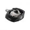 PAIRE PEDALES VTT DH M647 ARGENT, SPD, CALES NOIR -BMX Soldes paire pedales vtt dh m647 argent spd cales noir
