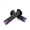 POIGNEES ODI BMX RUFFIAN FLANGE LOCK ON 130 MM BLACKGRIP PURPLE -BMX Soldes poignees odi bmx ruffian flange lock on 130 mm blackgrip purple