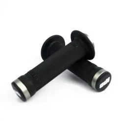 POIGNEES ODI BMX RUFFIAN FLANGE LOCK ON 143 MM BLACKGRIP GREY