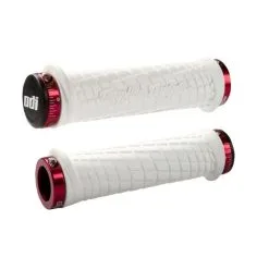 POIGNEES TLD ODI MTB BLANCHE / LOCK ROUGE