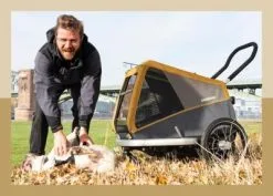 Remorque Croozer Peppa Pour Chien -BMX Soldes remorque chien croozer peppa 5 big