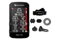 Compteur GPS Bryton Rider 750 T Ceinture Cardiaque Capteurs Inclus
