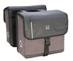 Double Sacoche Vélo étanche Willex VAE 40 Litres Grise