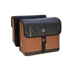 Double Sacoche Vélo étanche Willex VAE 40 Litres Marron