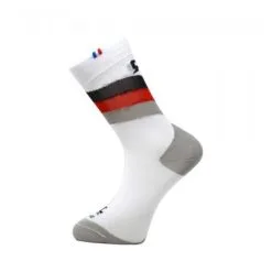 RAFA'L Chaussettes Hautes Rafal Stripes Carbone White Red 39/42