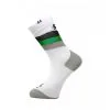 RAFA'L Chaussettes Hautes Rafal Stripes Carbone Blanches Vertes -BMX Soldes stripes blanches vertes big