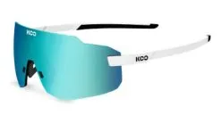 Lunettes Koo Supernova Blanc Turquoise -BMX Soldes supernova turquoise big