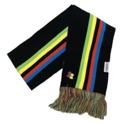 BIG BOBLLE HATS ECHARPE BIG BOBBLE UCI NOIRE RAINBOW